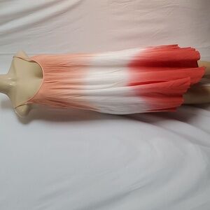 KNOX ROSE Sun Dress Ombré Beautiful Colors Peachy Keen Dress! Sleeveless Size M